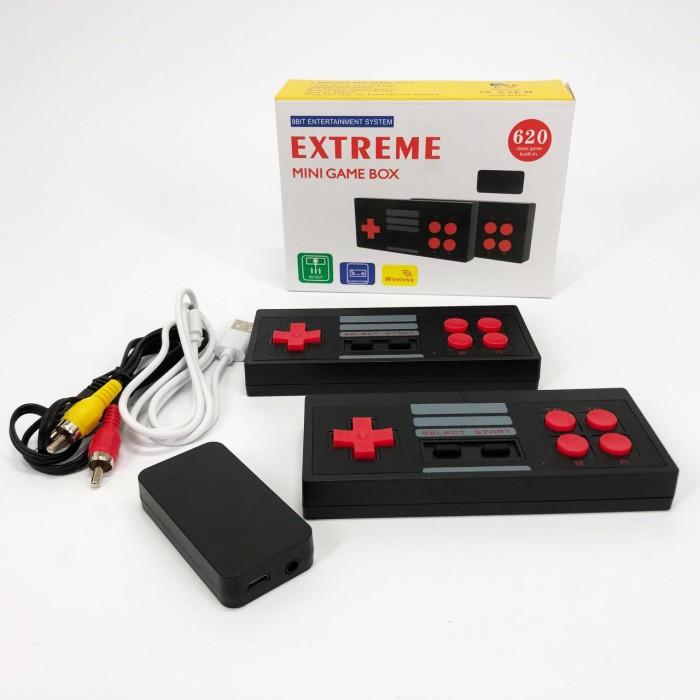 Ігрова ТВ-приставка з двома джойстиками N-22, Приставка в стилі ретро, Dendy приставка з безліччю ігор CQ-13