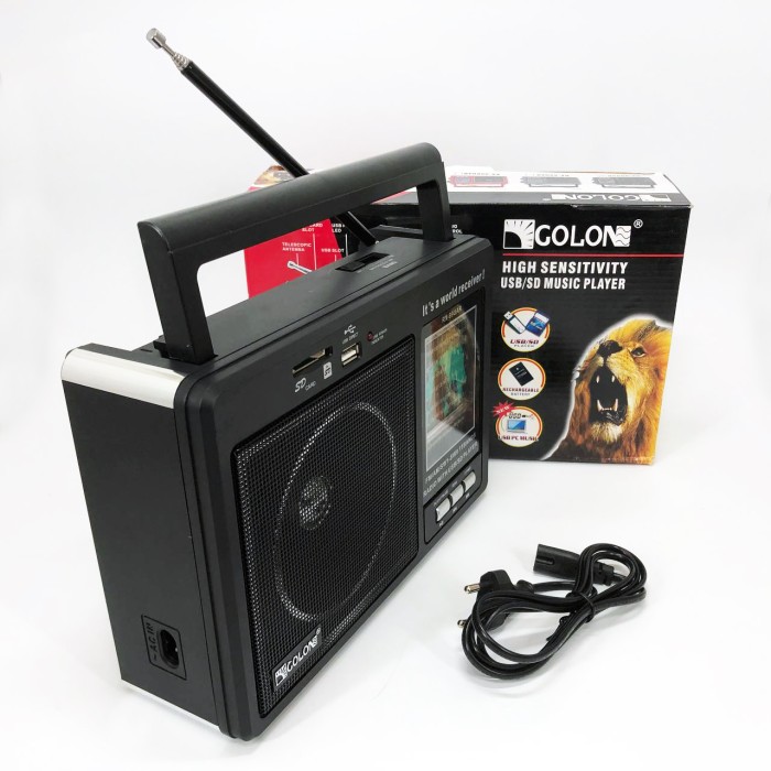 Портативний радіо приймач від мережі GOLON, Радіо приймачі від мережі, Ам приймач RU-61