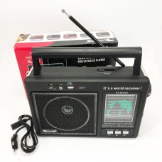 Портативний радіоприймач GOLON RX-99/3920 акумуляторний FM/AM/SW з відтворенням USB/MicroSD