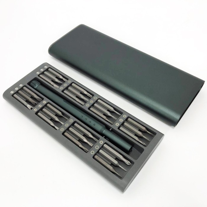 Набір прецизійних викруток з ручкою 48 в 1 у металевому футлярі MZ-75