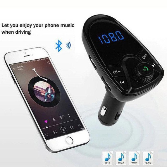 Bluetooth аудіо модуль в машину FM, Фм модулятори в машину від прикурювача, Usb модулятор автомобільний UB-44