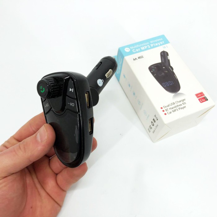 Bluetooth аудіо модуль в машину FM, Фм модулятори в машину від прикурювача, Usb модулятор автомобільний UB-44