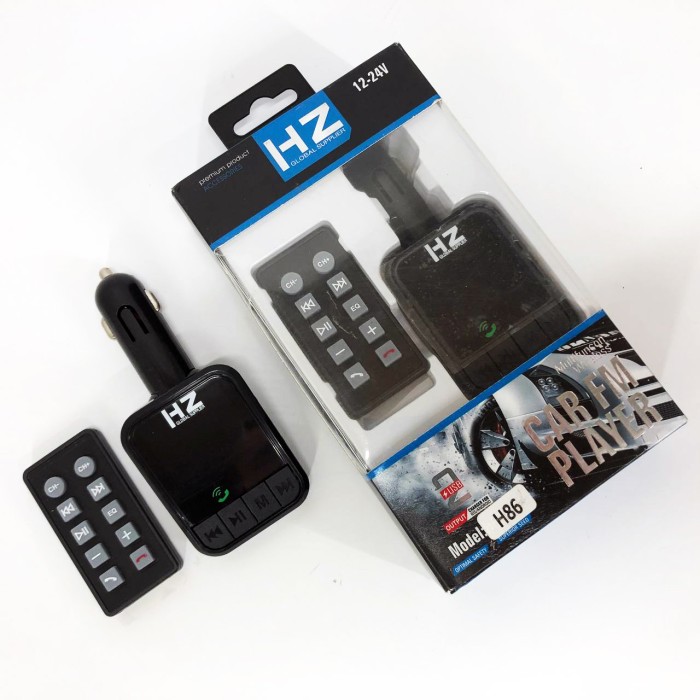 Mp3 для машини в прикурювач H86BT, Авто-трансмітер з функцією Bluetooth, Передавач для музики в машину IR-69