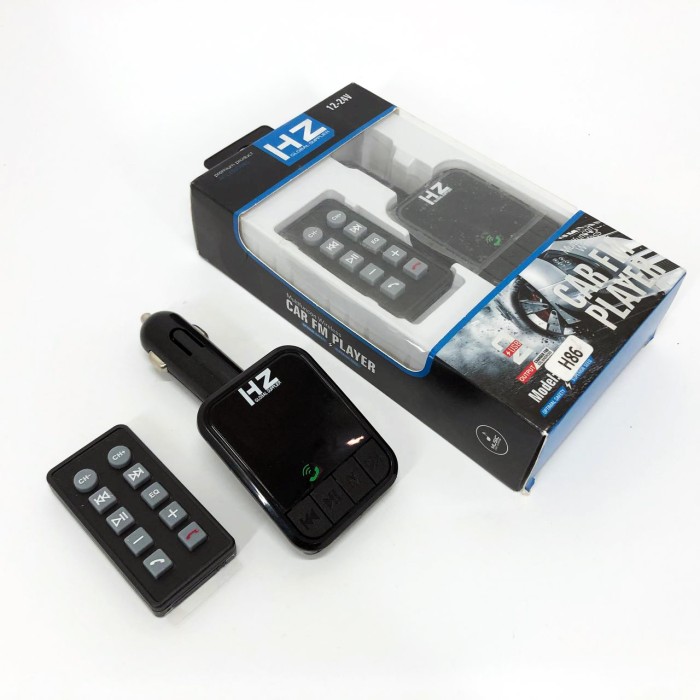 Mp3 для машини в прикурювач H86BT, Авто-трансмітер з функцією Bluetooth, Передавач для музики в машину IR-69