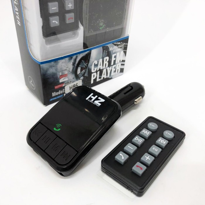 Mp3 для машини в прикурювач H86BT, Авто-трансмітер з функцією Bluetooth, Передавач для музики в машину IR-69