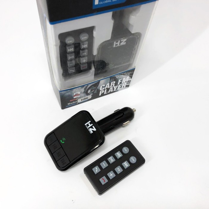 Mp3 для машини в прикурювач H86BT, Авто-трансмітер з функцією Bluetooth, Передавач для музики в машину IR-69