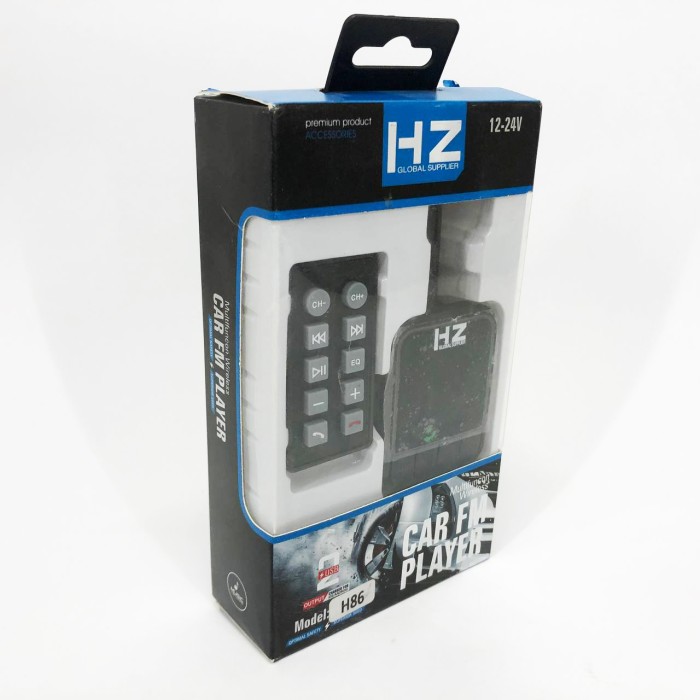 Mp3 для машини в прикурювач H86BT, Авто-трансмітер з функцією Bluetooth, Передавач для музики в машину IR-69