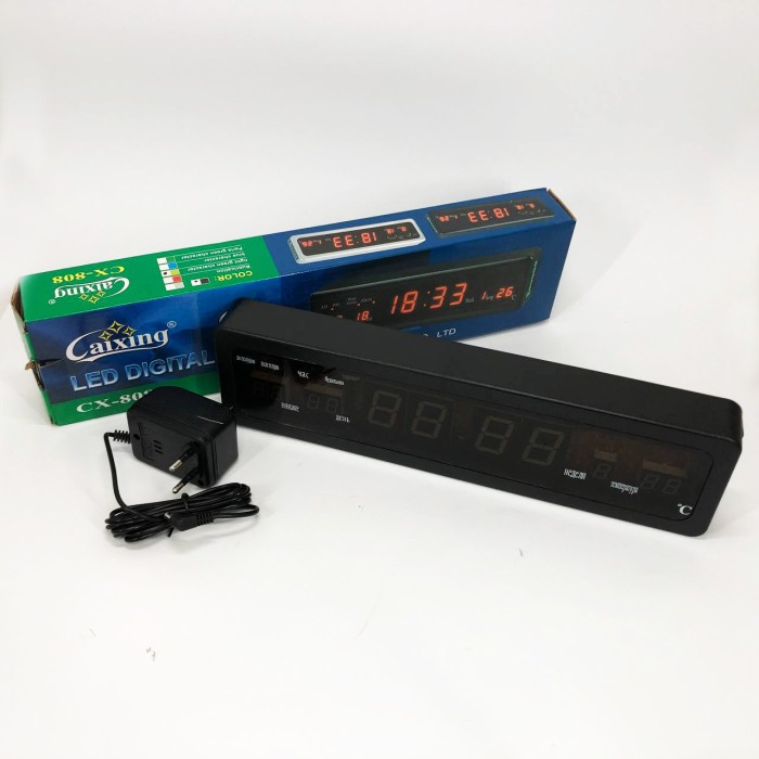 Електронний настільний годинник digital Caixing, Годинник зі світловим дисплеєм NO-92