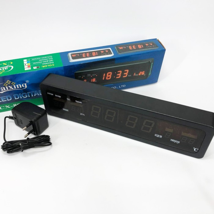 Електронний настільний годинник digital Caixing, Годинник зі світловим дисплеєм NO-92
