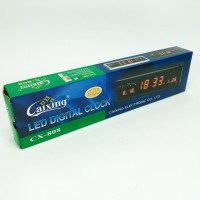 Годинник електронний з підсвічуванням дисплея Caixing СХ-808, Цифровий настільний CU-777 годинник квадратний