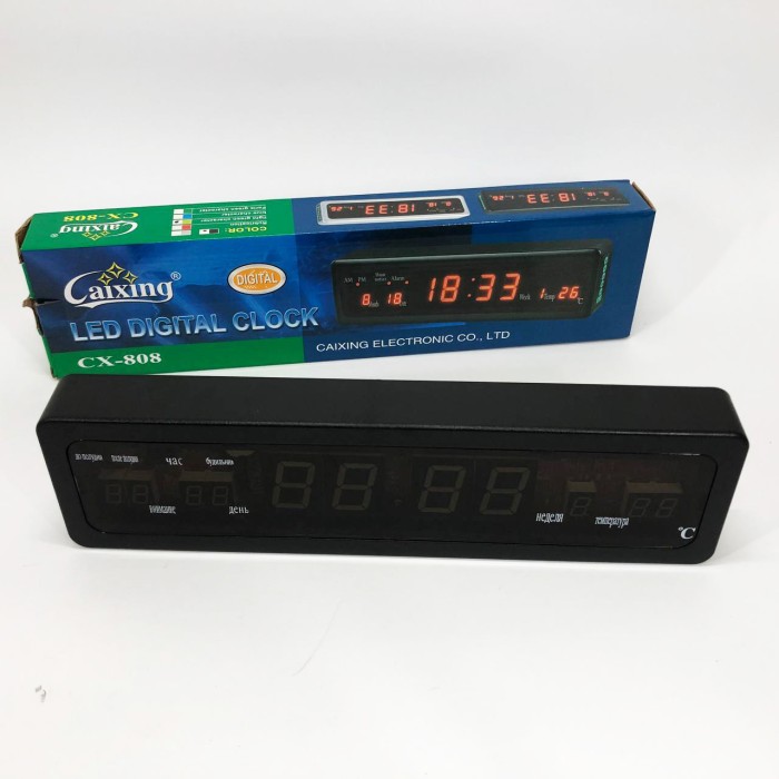 Настільний годинник з функцією підсвічування Caixing СХ-808, Практичний електронний годинник OD-51