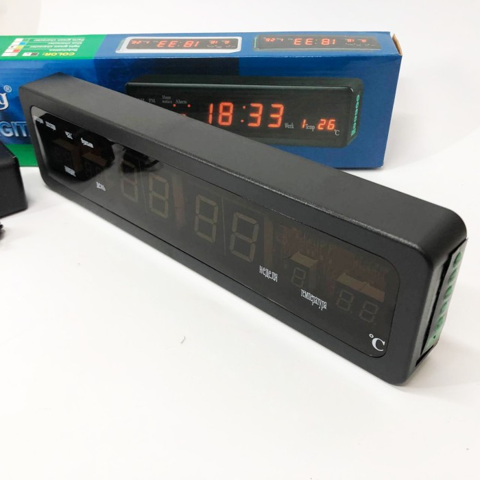 Настільний годинник з функцією підсвічування Caixing СХ-808, Практичний електронний годинник OD-51