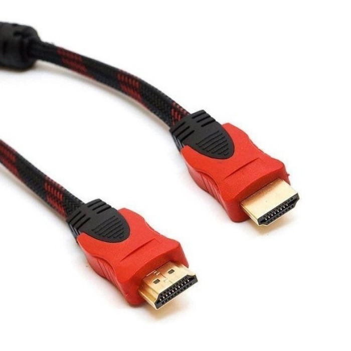 Кабель посилений 5м перехідник адаптер HDMI-HDMI тато-тато аудіо відео шнур в обмотці CE-26