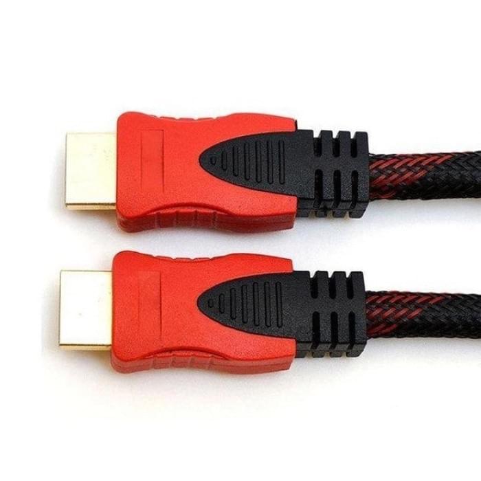 Кабель посилений 5м перехідник адаптер HDMI-HDMI тато-тато аудіо відео шнур SX-484 в обмотці