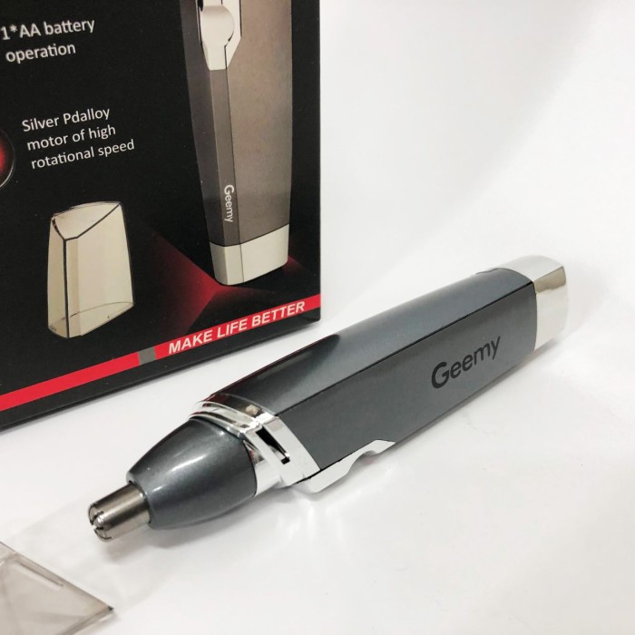 Тример для вух на батарейках Gemei, Тример для вух і носа в комплекті носа і зручний QI-30