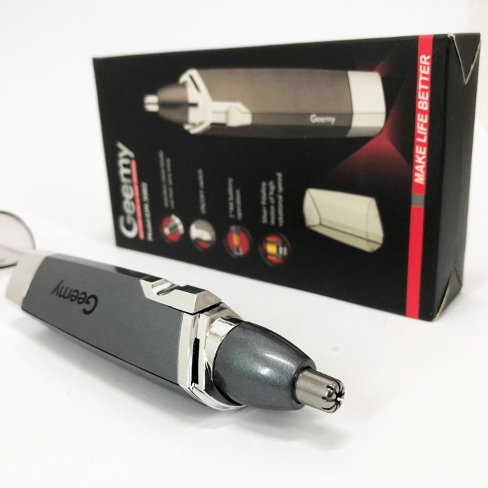 Тример для вух на батарейках Gemei, Тример для вух і носа в комплекті носа і зручний QI-30
