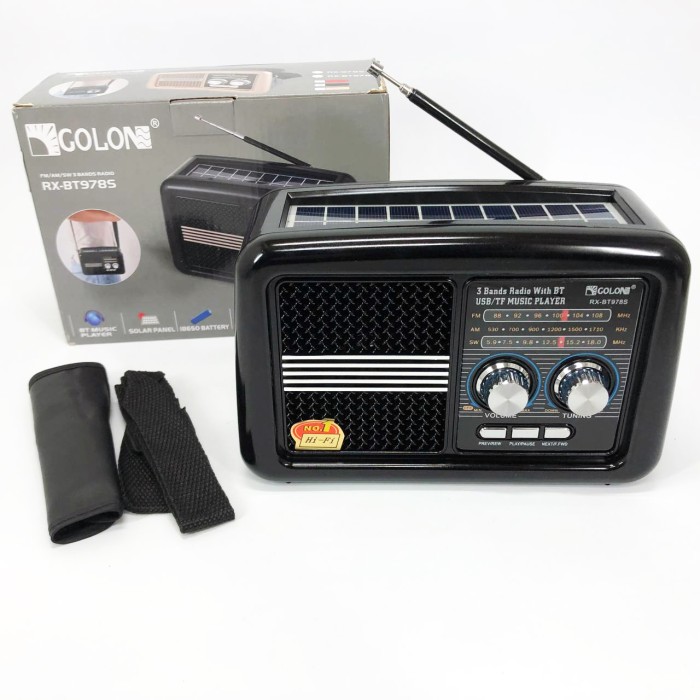 Радіо переносне фм Golon RX-BT978S, Портативне fm радіо з usb Портативне FM з флеш-накопичувачем JV-10