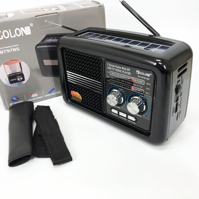 Радіо переносне фм Golon RX-BT978S, Портативне fm радіо з usb Портативне FM з флеш-накопичувачем JV-10