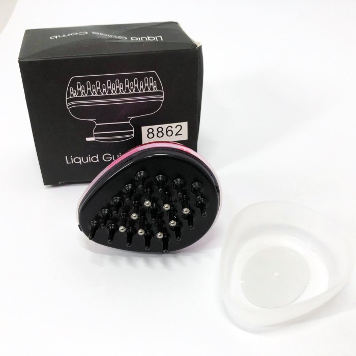 Гребінець для догляду за волоссям, масажний аплікатор для лікувальних олій 30мл DY-50