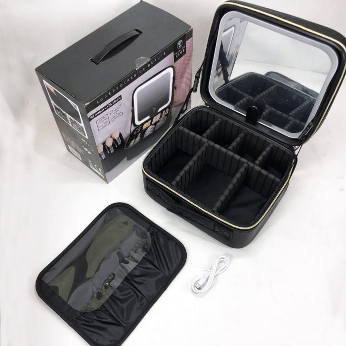 Косметичка шкатулка чемоданчик, Містка косметичка-валіза, Валіза для косметики на блискавці UA-25