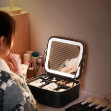 Скринька переносна для зберігання косметики, Косметичка шкатулка чемоданчик, Органайзер для косметики QN-48