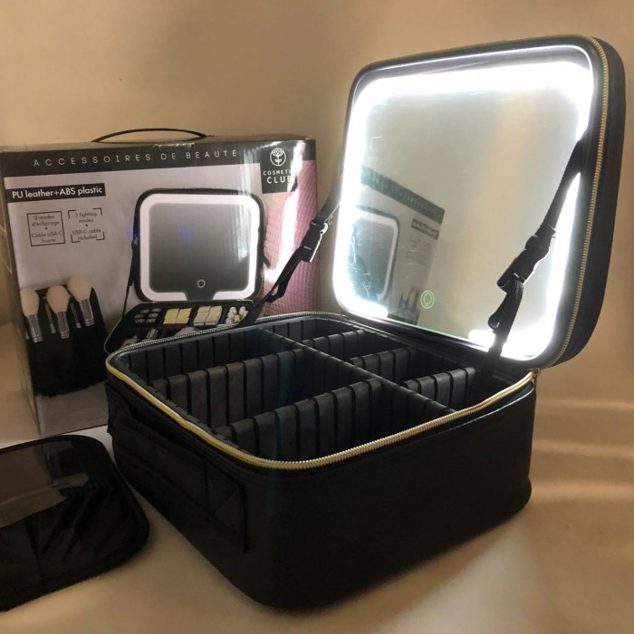 Скринька переносна для зберігання косметики, Косметичка шкатулка чемоданчик, Органайзер для косметики QN-48
