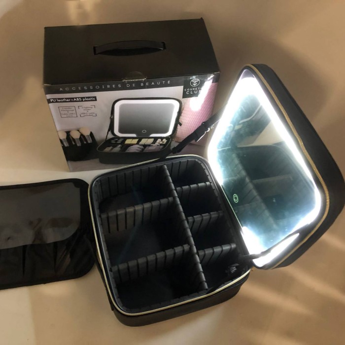 Скринька переносна для зберігання косметики, Косметичка шкатулка чемоданчик, Органайзер для косметики QN-48