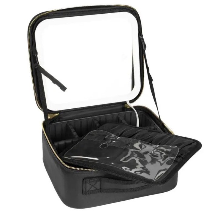 Скринька переносна для зберігання косметики, Косметичка шкатулка чемоданчик, Органайзер для косметики QN-48