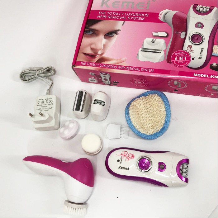 Багатофункціональна жіноча бритва Kemei KM-3066, Бездротовий жіночий епілятор-депілятор YG-21