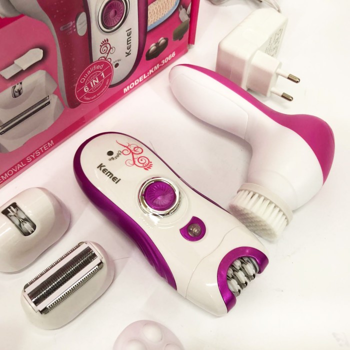 Багатофункціональна жіноча бритва Kemei KM-3066, Бездротовий жіночий епілятор-депілятор YG-21