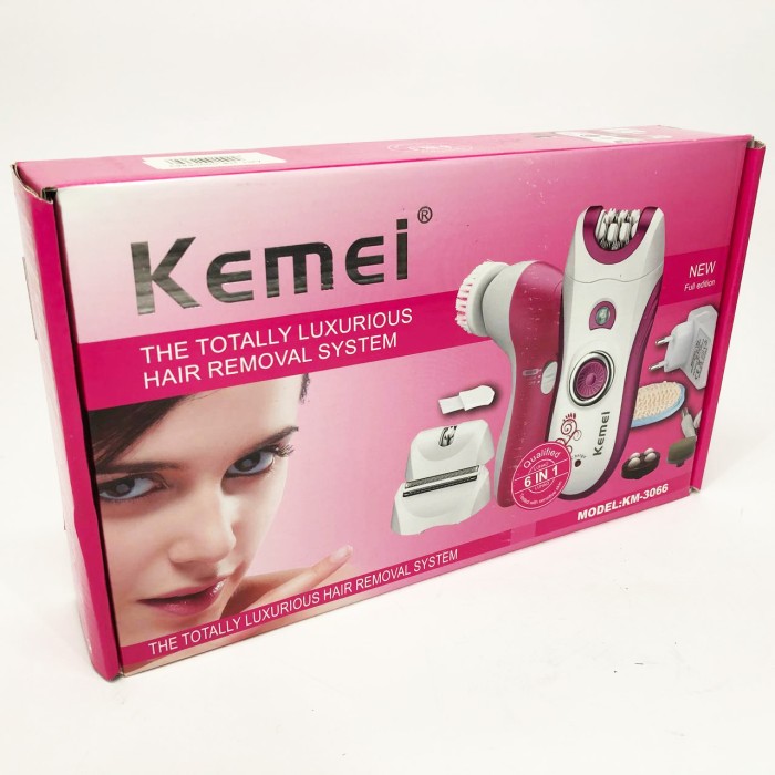 Пемза педикюрна Kemei KM-3066, Епілятор для жіночого обличчя з різними насадками, Тример MY-483 для жінок