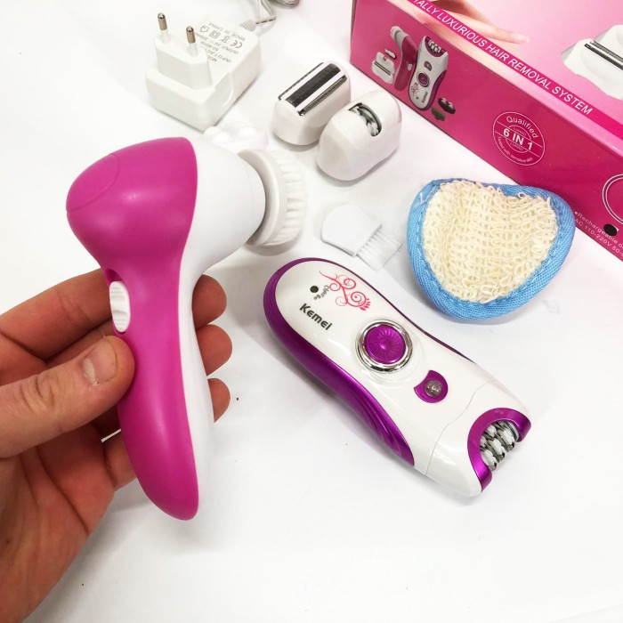 Жіночий електричний акумуляторний депілятор-тример Kemei, Бездротовий жіночий епілятор-депілятор KH-25