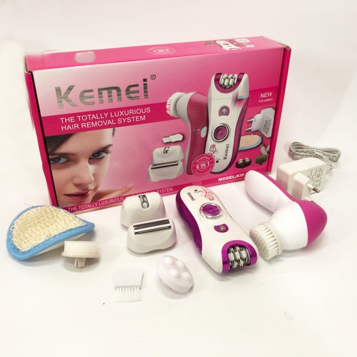 Жіночий електричний акумуляторний депілятор-тример Kemei, Бездротовий жіночий епілятор-депілятор KH-25