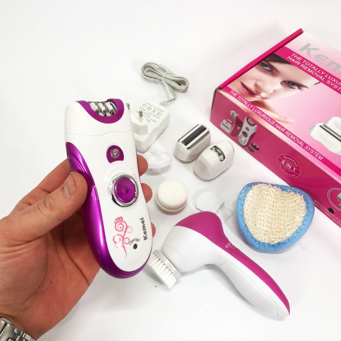 Жіночий електричний акумуляторний депілятор-тример Kemei, Бездротовий жіночий епілятор-депілятор KH-25