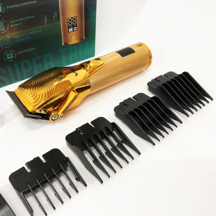 Електрична машинка для стрижки потужна VGR V-280, Машинка для стрижки з безліччю насадок QX-10