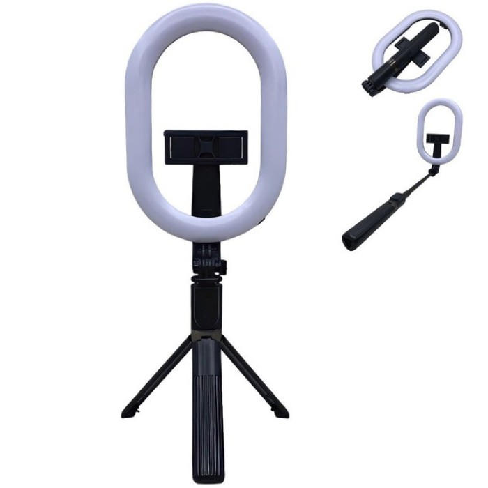 Професійна кільцева лампа для рівномірного освітлення Selfie Stick A8, Накамерне світло для фотографа BF-90