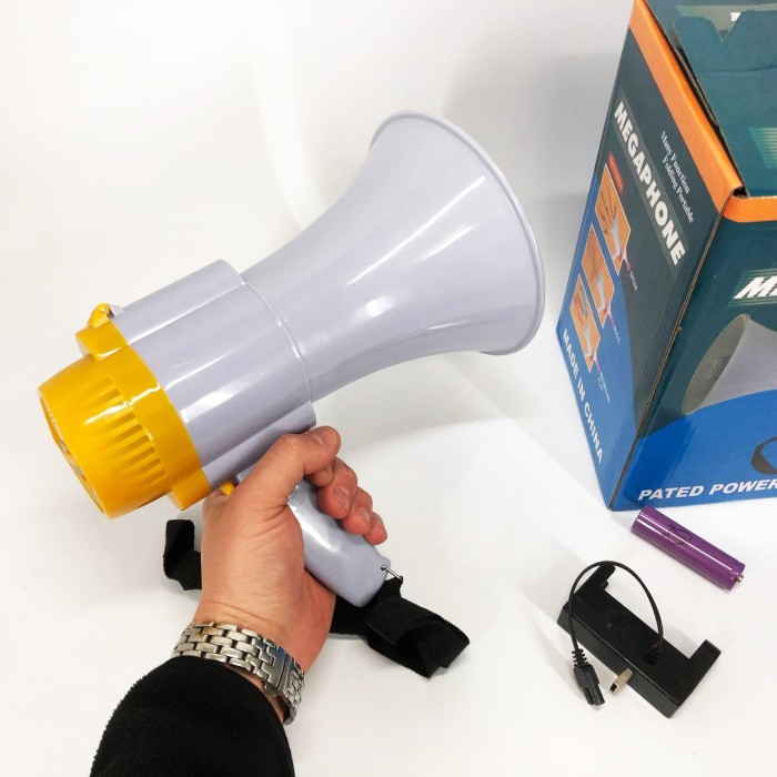 Мегафон гучномовець MEGAPHONE HW 8C, Гучномовець для дачі, Ручний мегафон рупор, Рупор RE-38