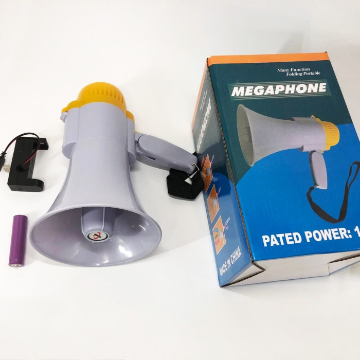 Мегафон гучномовець MEGAPHONE HW 8C, Гучномовець для дачі, Ручний мегафон рупор, Рупор RE-38