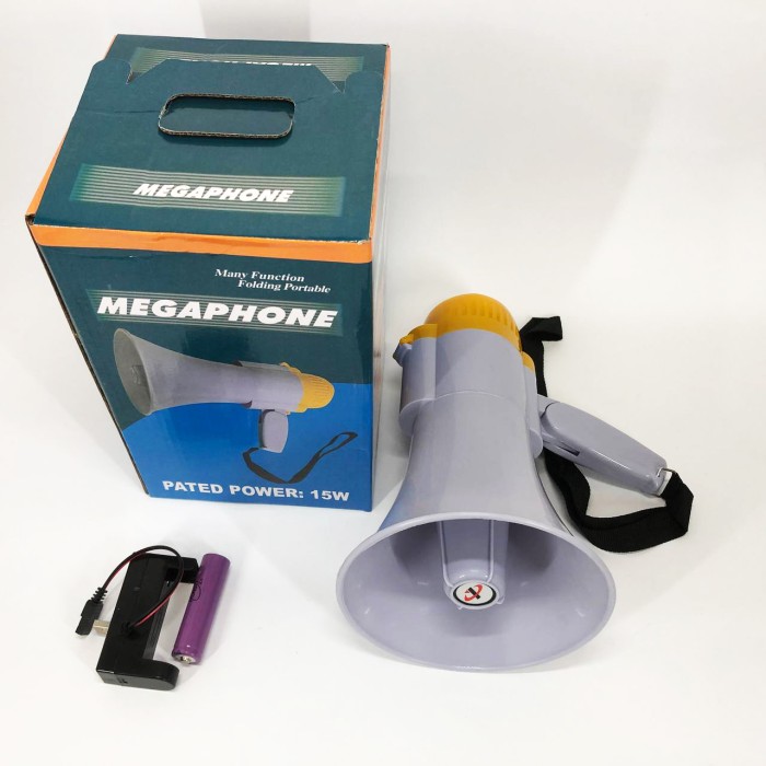 Мегафон гучномовець MEGAPHONE HW 8C, Гучномовець для дачі, Ручний мегафон рупор, Рупор RE-38