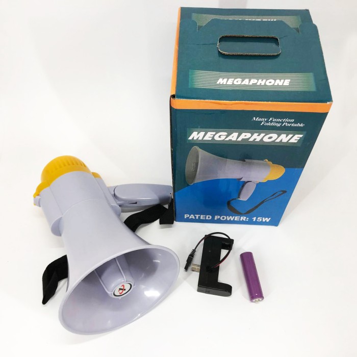 Мегафон гучномовець MEGAPHONE HW 8C, Гучномовець для дачі, Ручний мегафон рупор, Рупор RE-38
