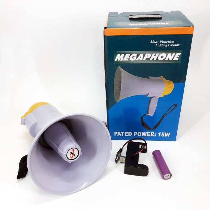 Мегафон гучномовець MEGAPHONE HW 8C, Гучномовець для дачі, Ручний мегафон рупор, Рупор RE-38