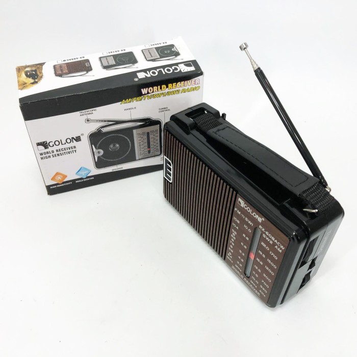 Потужний портативний багаточастотний радіоприймач, Міні радіо, Фм радіоприймач від мережі 220в WT-61