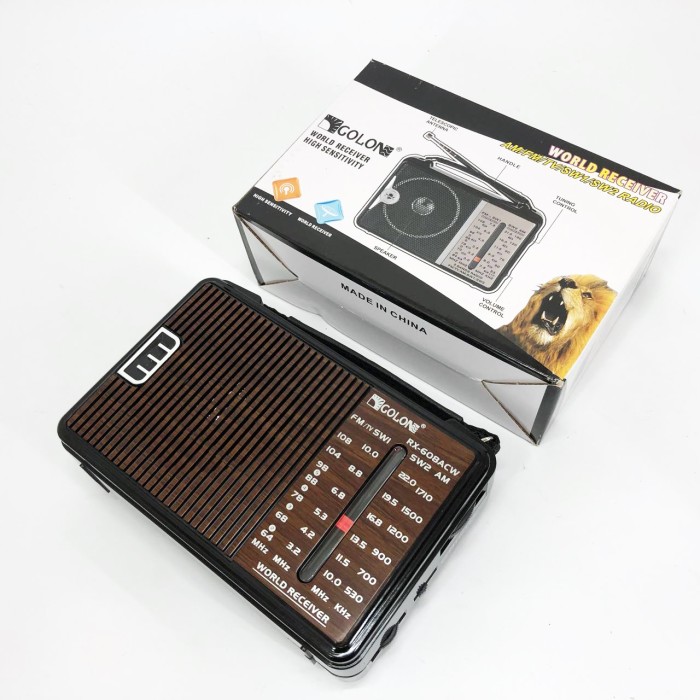 Потужний портативний багаточастотний радіоприймач, Міні радіо, Фм радіоприймач від мережі 220в WT-61