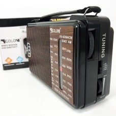 Радіоприймач GOLON RX-608 всехвильовий на батарейках + LS-254 підтримка USB/microSD/MP3/WMA