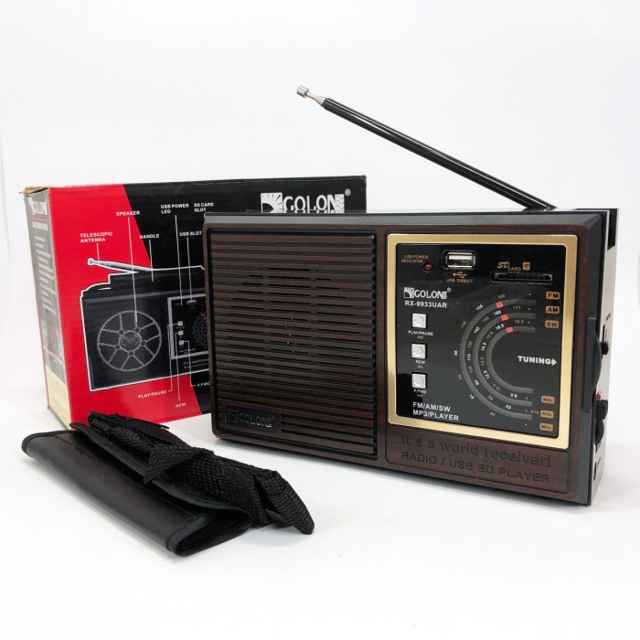 Класичний радіоприймач з антеною і ручкою GOLON Портативний радіоприймач SO-29