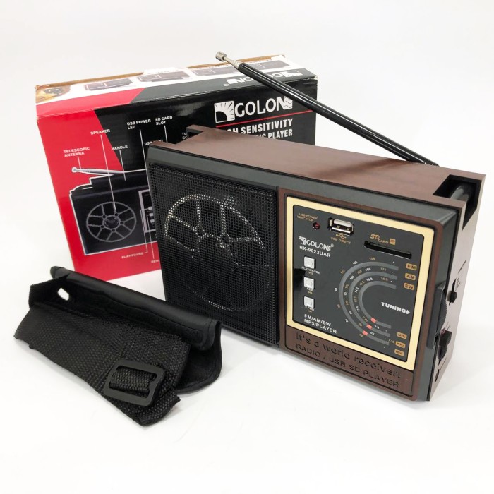 Радіоприймач з гарною якістю прийому GOLON, Радіо з флешкою am радіоприймач, Приймач фм радіо RS-58