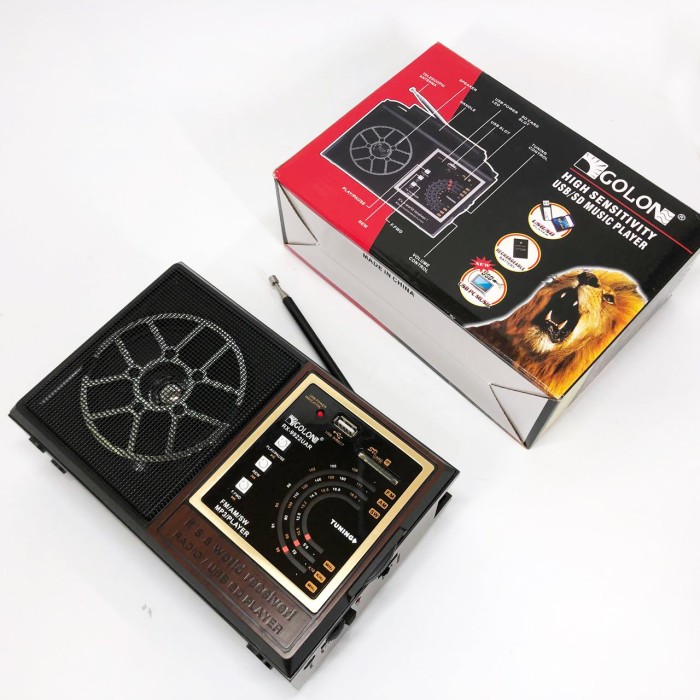 Радіоприймач з гарною якістю прийому GOLON, Радіо з флешкою am радіоприймач, Приймач фм радіо RS-58