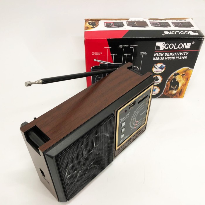 Радіоприймач з гарною якістю прийому GOLON, Радіо з флешкою am радіоприймач, Приймач фм радіо RS-58