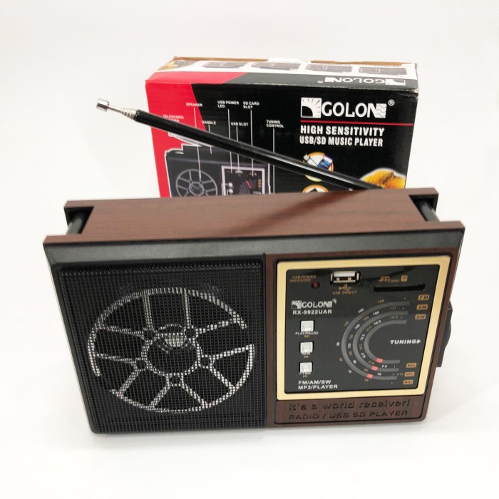 Радіоприймач з гарною якістю прийому GOLON, Радіо з флешкою am радіоприймач, Приймач фм радіо RS-58