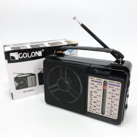 Радіоприймач фм ретро на батарейках GOLON RX-607 AC, що працює від мережі, Портативний радіоприймач OT-66